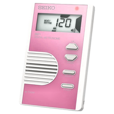 Seiko 精工 DM71PE 數位節拍器, 粉紅色, 輕巧便攜, 45g, 1個