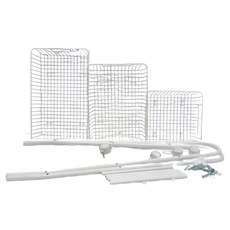 WISDOM 金字塔置物架 KD鐵管置物架 鋼、塑膠材質, 4.6g, 3層, 經典白