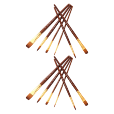 Edenstol專業水彩畫筆 棕色, 2組, 6種