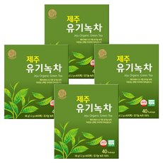 우리차 제주 유기녹차, 1.2g, 40개입, 4개