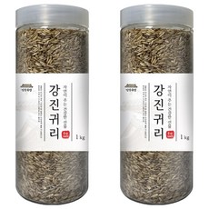 건강곡간 강진귀리 통, 1kg, 2개