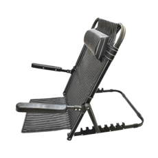 7段傾斜角度調整 可折疊舒適靠背架, 鋼鐵透氣網布, 40-80度調整, ZHCN2121, 1個