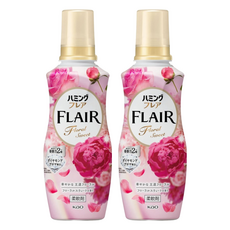 Kao 花王 FLAIR 超濃縮香氛柔軟精 盛綻玫瑰 粉, 520g, 2個