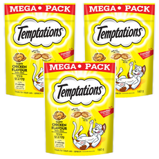Temptations 喵愛餡 貓點心, 火烤嫩雞口味, 160g, 3包