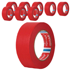 DADA 彩色和紙膠帶 30mm x 15m, 9個, 紅色
