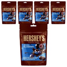 HERSHEY'S 好時 巴西莓藍莓夾餡黑巧克力, 5包, 100g