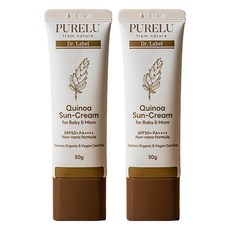 purelu 嬰幼兒用 Dr. Label 藜麥防曬霜 SPF50+ PA++++, 50g, 2個