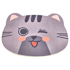 WE CHAMP 硬式珪藻土地墊 WTB-872 1100g, 小灰貓