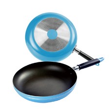 晶瓚 彩虹平底鍋 藍色, 32cm, 1個