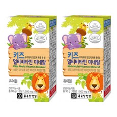 Chong Kun Dang 鍾根堂 孩童綜合維他命礦物質錠, 60顆, 2罐