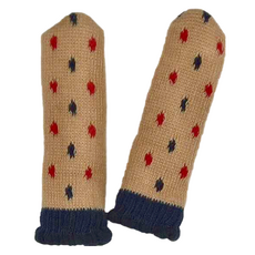 毛線椅腳套 16入 小點點紅色, 11cm, 1組