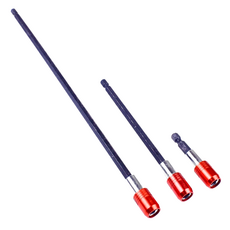 HORUSDY 快脫接桿六角柄磁性套裝, 1/4"六角柄 60/150/300mm, 3件組, 1組