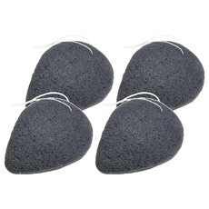 더페이스샵 데일리 뷰티툴즈 숯곤약 클렌징 퍼프, 4개