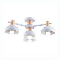 Honey Comb 北歐風半吸頂燈三燈，簡約時尚，節省空間，E27燈頭, 1入, 白色