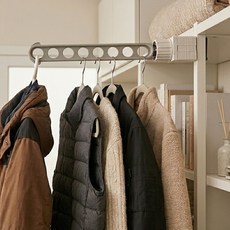 데일린 공간 활용 틈새 옷걸이, 그레이, 5개