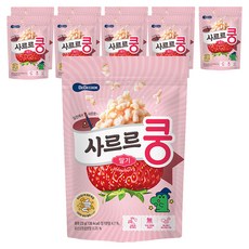 베베쿡 사르르쿵 과자, 딸기맛, 23g, 10개