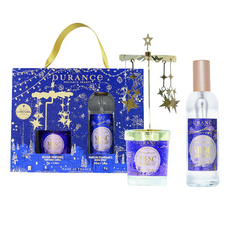 DURANCE 朵昂思 漫天星星香氛禮盒 [蠟燭75g+居家香氛噴霧100ml+旋轉燭罩]-冬季香, 冬麝香