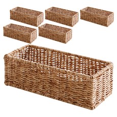 네이쳐리빙 데이지가든 내츄럴 라탄 바구니, 6개