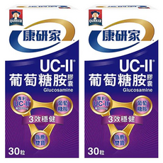 QUAKER 桂格 康研家 葡萄糖胺膠囊, 30顆, 2罐