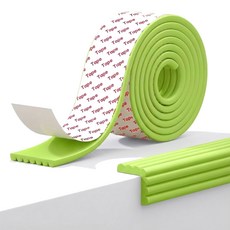 르메이어 유아용 W형 풀접착 모서리 보호대, 그린, 1개