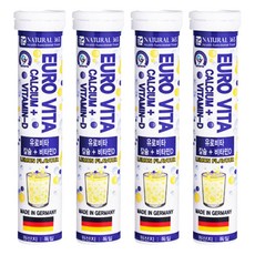 NATURAL 365 Euro Vita鈣&維他命D發泡錠, 20顆, 4罐