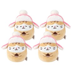 MOCHITOWN 抓絨帽熱敷娃娃烤栗子ver 12cm, 4個