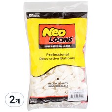 NEOTEX Neolunz 13cm 圓形氣球 100入, 標準白色, 2個
