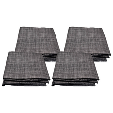 JOSIC 加厚無紡布床下棉被袋, 80 x 45 x 15cm, 星霧黑, 4個