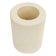 暖&和家居 陶瓷牙刷架, 2個, 陶瓷材質, 3x4cm, 內徑1.8cm, 洗漱台適用, 米白色, 1組