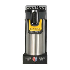 contigo West Loop 不鏽鋼保溫杯, 亮面銀, 473ml, 1個