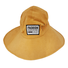 JAR嚴選時尚春夏360度抗UV防曬遮陽帽, 黃色