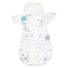 Swado 全階段可調整靜音好眠包巾 含洗衣袋 有機竹節棉款, 夜空