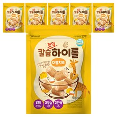 아이배냇꼬마 칼슘하이롤 더블치즈, 치즈맛, 50g, 6개