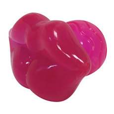 earth rated 莎賓 表情奶嘴 經典玩具 耐咬潔牙 適合長牙 愛啃毛孩 發聲器, 紅唇, 1個, 2.4 x 1.6in