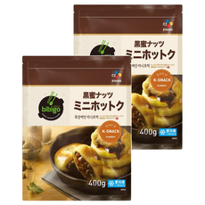 CJ bibigo 冷凍韓式迷你黑糖堅果糖餅, 400g, 2包
