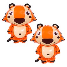 타이탄 생일 파티 동물 풍선, 호랑이, 2개