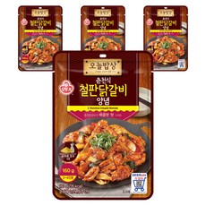 OTTOGI 不倒翁 春川鐵板炒雞排調味醬料, 160g, 4個