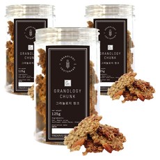 GRANOLOGY 格蘭諾拉麥片堅果脆餅, 125g, 3罐