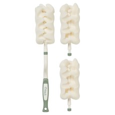 아인바흐 젖병세척솔 브러쉬 스폰지 + 리필 2p 세트, 카키, 1세트