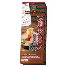 一蘭 博多豚骨細拉麵 2人份, 1盒