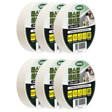 Skora 白色遮蔽膠帶 20mm x 20m, 6個