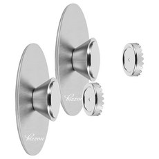 BIZON 簡約肥皂架, 不鏽鋼原色, 2個