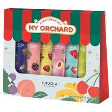 FRUDIA 文青果社 保濕護手霜 田園果市禮盒 Set 含水果、蜂蜜、積雪草、水果籽油, 1盒