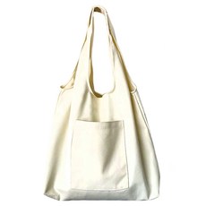 簡約帆布包 Set 2個 G248 55cm x 33.5cm x 17cm, 簡約白, 33.5 x 30cm