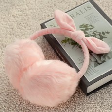 HANNAL RIBON 女童蝴蝶結造型保暖耳罩