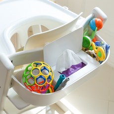 LuNELL Stokke Tripp Trapp 兼容款 嬰兒餐椅椅背收納袋, 白色