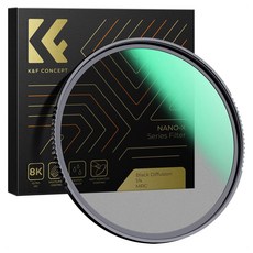 K&F CONCEPT NANO-X MRC 1/4 黑柔焦擴散薄型濾鏡 8K AGC Glass 37mm, 單一商品, 1個