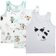Maykids 男童動物圖案背心 3入