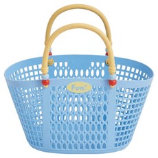 한봄누리 컬러풀 물빠짐 목욕바구니 물놀이 수영가방, 블루
