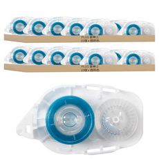 PLUS 普樂士 米豆雙面膠帶 替換帶 TG-1920R 54-715 8.4mm, 20個, 透明色